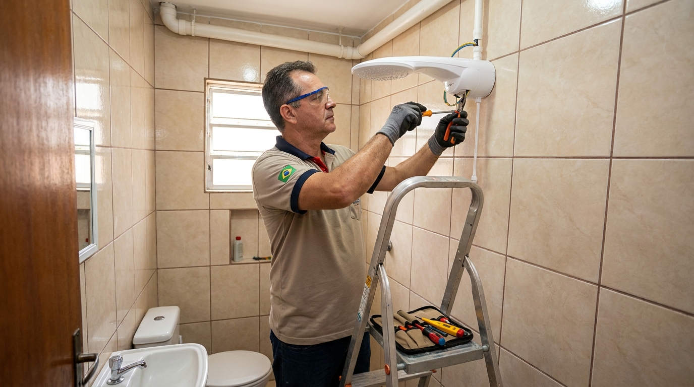 Instalação com pressurizador em Montes Claros-MG
